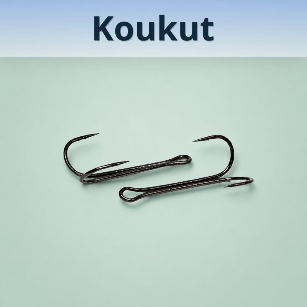 Jigikoukut, offset-koukut, kolmihaarat ja muut laadukkaat kalastuskoukut.