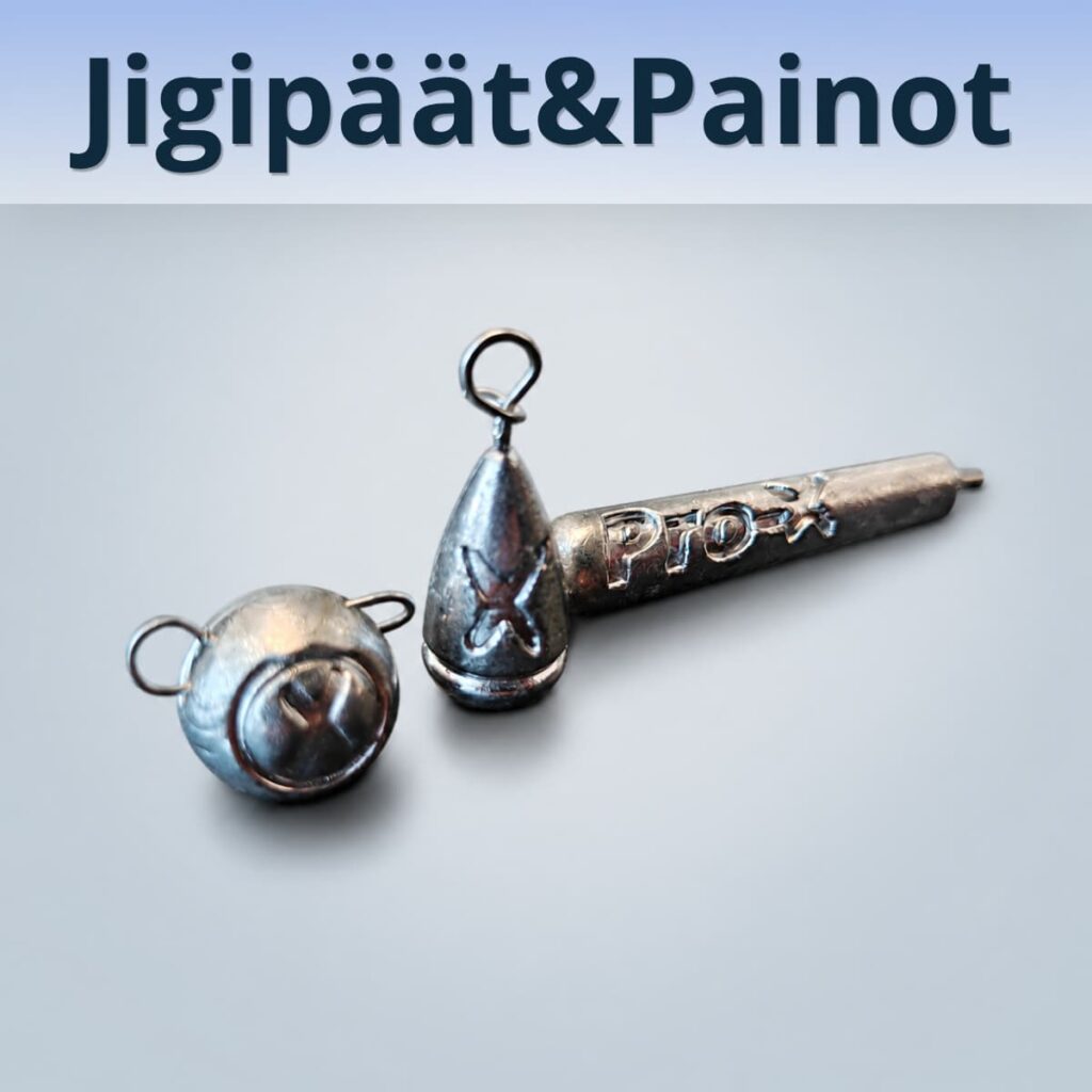 Jigipäät, cheburashkat, dropshot-painot ja muut jigikalastuksen painot.