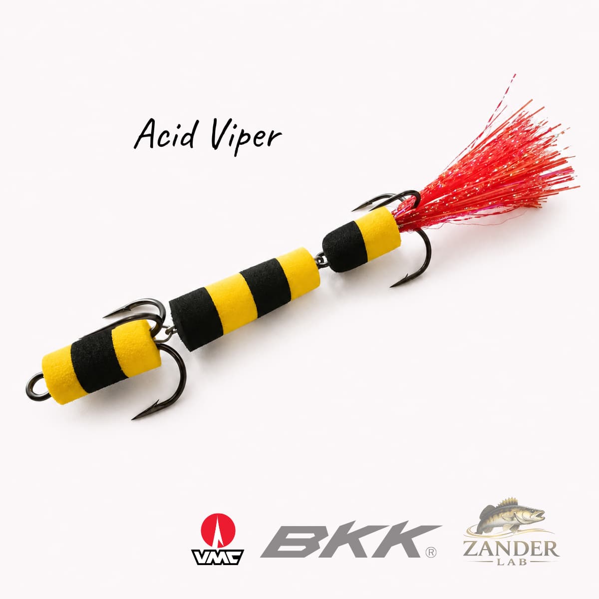 Mandula Acid Viper 4.7"/120mm trofeeviehe kemiallisesti teroitetuilla koukuilla