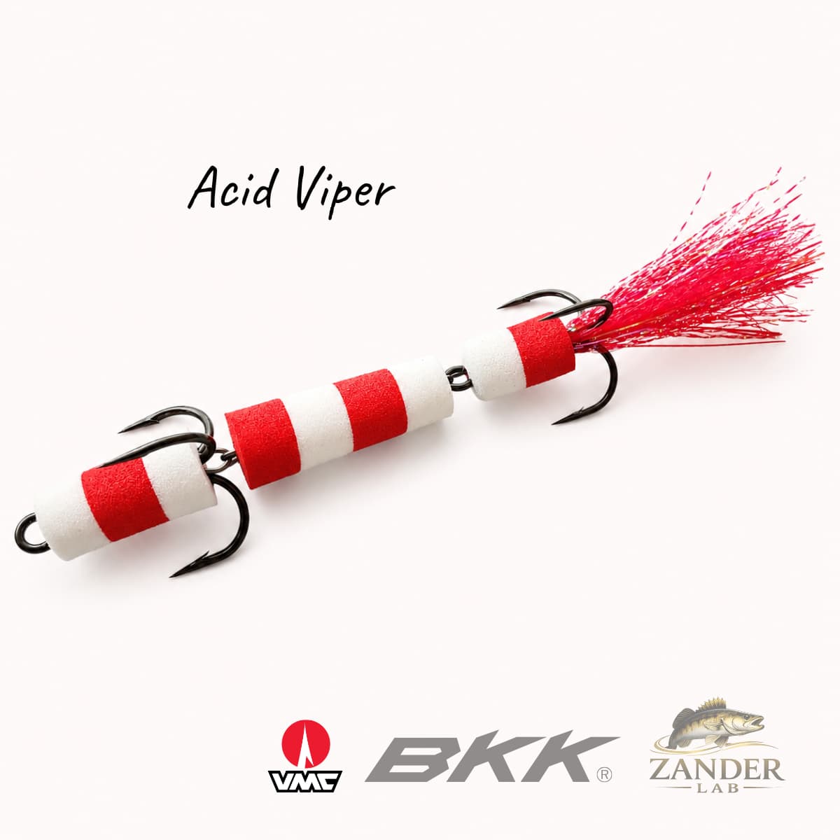 Mandula Acid Viper 4.7"/120mm trofeeviehe kemiallisesti teroitetuilla koukuilla